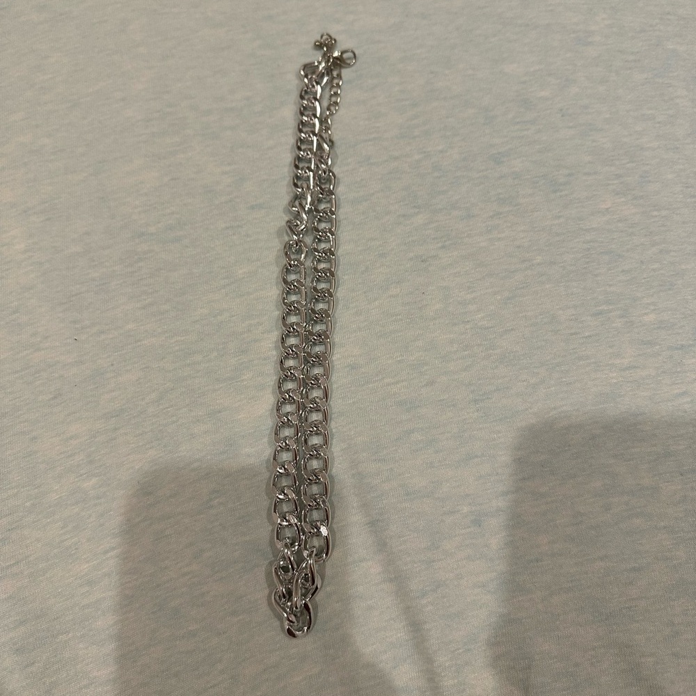 Silver colored chain